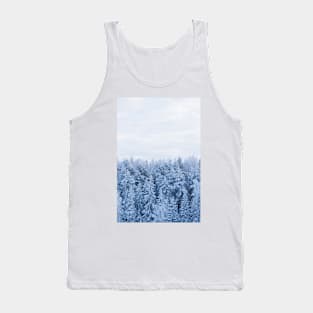 Trees covered in snow Tank Top